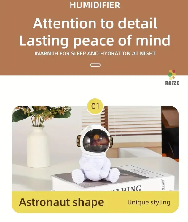 Air Humidifier  Diffuser for Air Freshener as an Astronaut